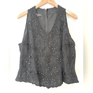 JKara Beaded Formal Top